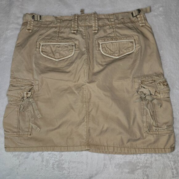 Polo Ralph Lauren Jeans Cargo Mini Skirt, Khaki, size 26 - Picture 2 of 16